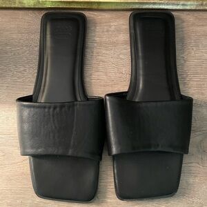 ASOS Black Slide Sandals